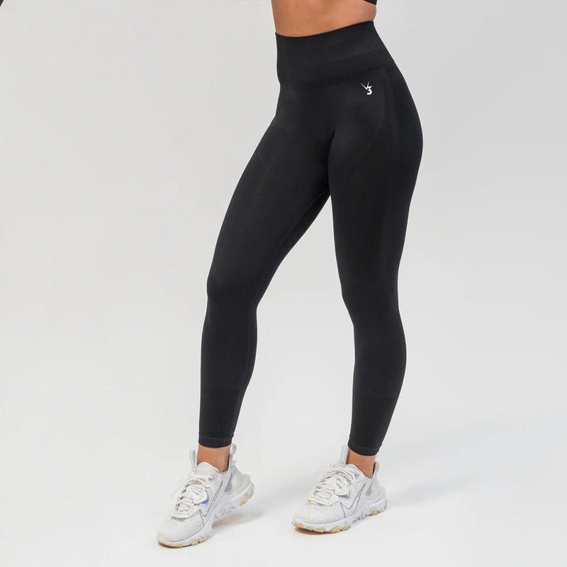 V3 Apparel Excel Seamless Scrunch Leggings - Black